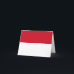 Cartão Sinalizador Indonésia (Indonésia)<br><div class="desc">Produtos de Sinalizador Mundial Personalizáveis - Sinta-se à vontade para adicionar seu próprio texto.</div>