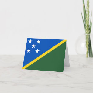 Cartão Sinalizador Notecard das Ilhas Salomão
