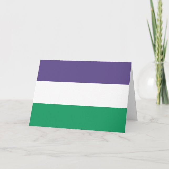 Cartão Sinalizador Suffragette (Frente)