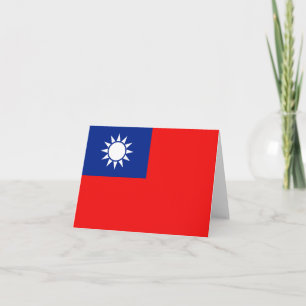 Cartão Sinalizador Taiwan Notecard