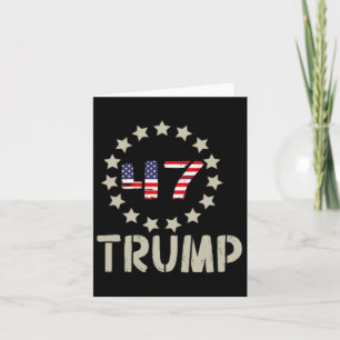 Cartão Sinalizador Trump 2024 (em Byck) Pegue o América C