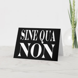 Cartão Sine Qua Non-Famous Latin Cote: Palavras para vive