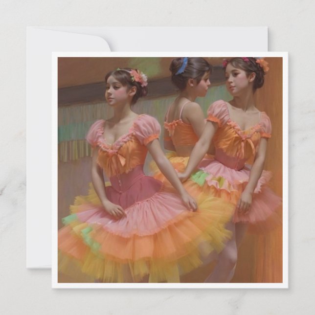 Cartão Sinfonía de bailarinas (Frente)