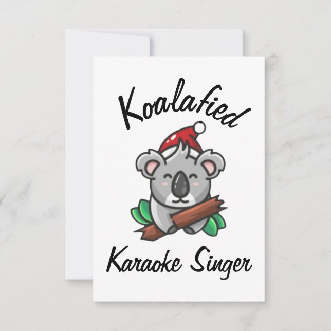 Cartão Singer Koalafied Karaoke (Frente)