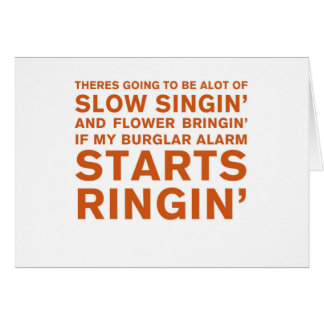 Cartão Singin lento