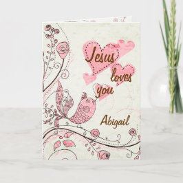 Cartão Singing Bird Customized Greeting Card