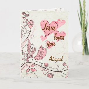 Cartão Singing Bird Customized Greeting Card