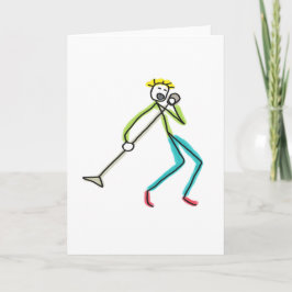 Cartão Singing Stickman