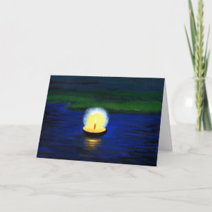 Cartão Single Deepa on the Water Painting Greeting Card