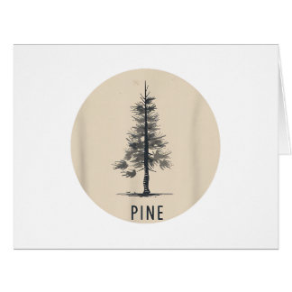 Cartão Single Pine Tree Outfit