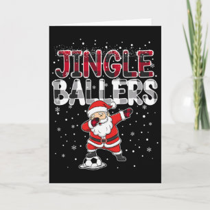 Cartão Sinos Tilintam Santa Futebol Natal Futebol Xadrez