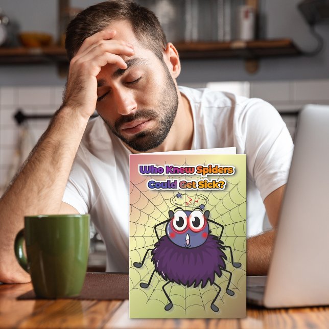 Cartão Sinta-Se Melhor Em Breve O Humor Da Aranha Fica Be (Criador carregado)