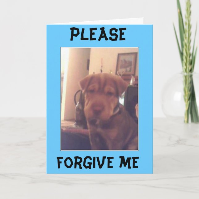 Cartão sinto muito (Frente)