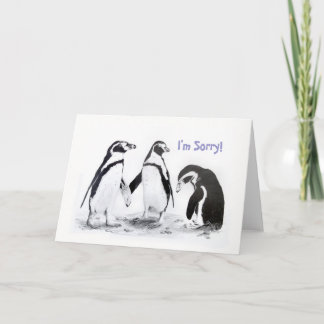 Cartão Sinto muito, Card