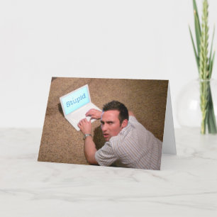 Cartão Sinto muito, sou um idiota