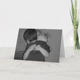 Cartão Sinto saudades dos abraços