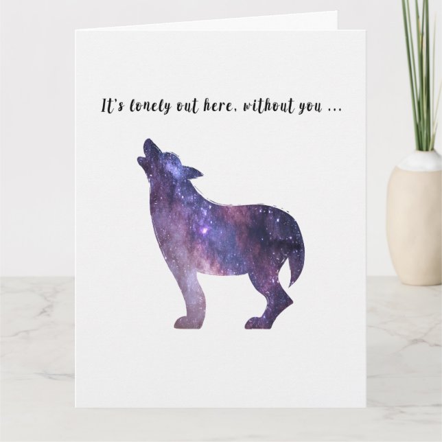 Cartão Sinto Sua Falta (Frente)