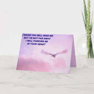 Cartão Sinto Sua Falta.