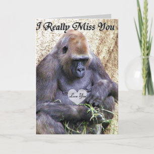 Cartão Sinto Sua Falta.