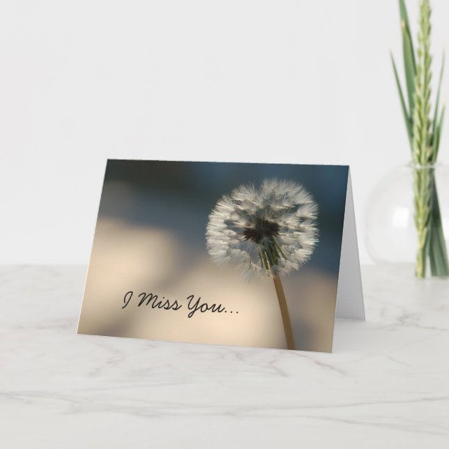 Cartão Sinto Sua Falta (Frente)