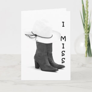 CARTÃO SINTO SUA FALTA NO SEU ANIVERSÁRIO E TODOS OS DIAS