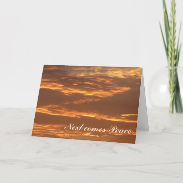 Cartão Sintomas, paz (Frente)