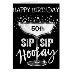 CARTÃO **SIP SIP HOORAY 50º ANIVERSÁRIO DE DISTÂNCIA**