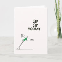 Sip Sip Hooray!Cartão