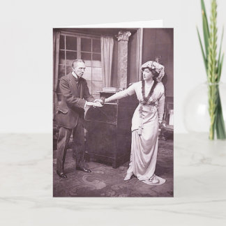 Cartão Sir Gerald du Maurier & Miss Ellis Jeffreys