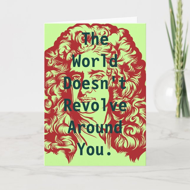 Cartão Sir Isaac Newton (Frente)