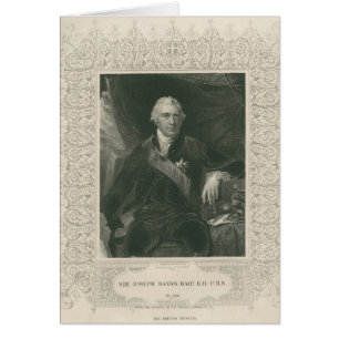 Cartão Sir Joseph Banks