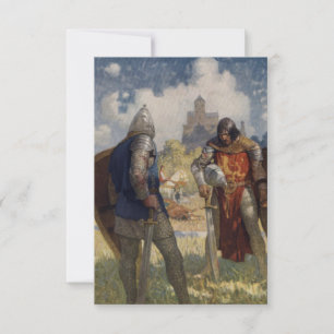 Cartão Sir Launcelot du Lake, Cavaleiro da Távola Redonda