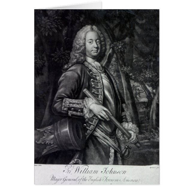 Cartão Sir William Johnson (Frente)