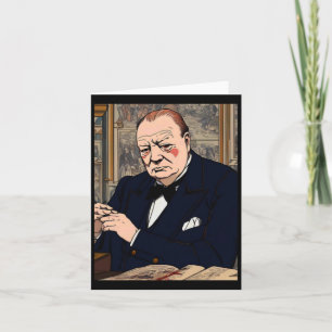 Cartão Sir Winston Churchill 4 Adesivo