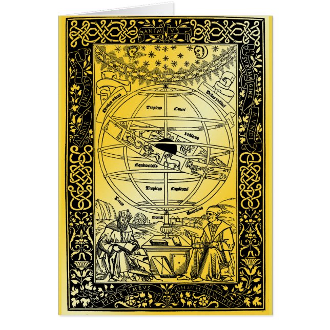 Cartão Sistema de Ptolomeu por Johanes de Monte Regio 154 (Frente)