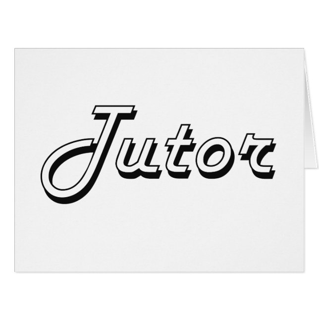 Cartão Sistema de trabalho clássico do tutor (Frente horizontal)