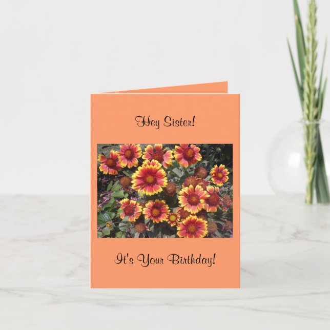 Cartão Sister Birthday Card (Frente)