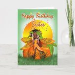 Cartão Sister Birthday Card - Moonies Citrus Fairy - Afri<br><div class="desc">Sister Birthday Card - Moonies Citrus Fairy - African American</div>