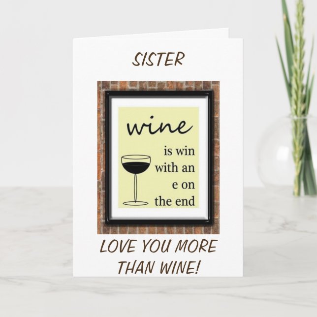 CARTÃO SISTER-I AM A WINNER FOR I HAVE YOU-HAPPY BIRTHDAY (Frente)