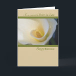 Cartão Sister-in-Law Cala Lily Birthday<br><div class="desc">This beautiful card is perfect for your sister in law.  Visit the card shop at zazzle.com/sandrarosecreations</div>