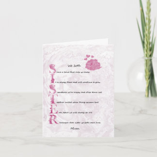 Cartão Sister Sentiment card