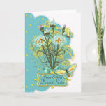 Cartão sister, summer color birthday card with carnations<br><div class="desc">A summer color birthday card with carnation bouquet and butterflies,  with thanks to Elena DelResario</div>
