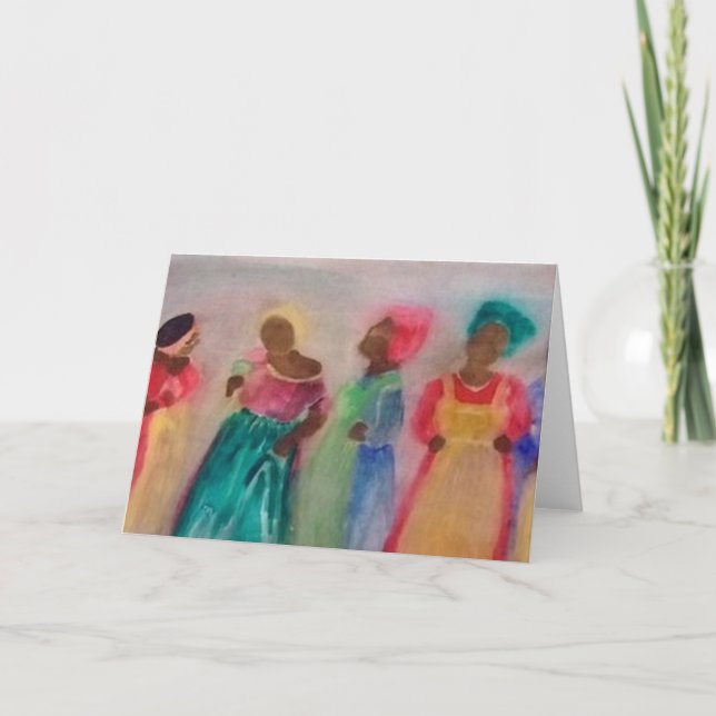 Cartão "Sisterhood" In honor of Breast Cancer Awareness (Frente)