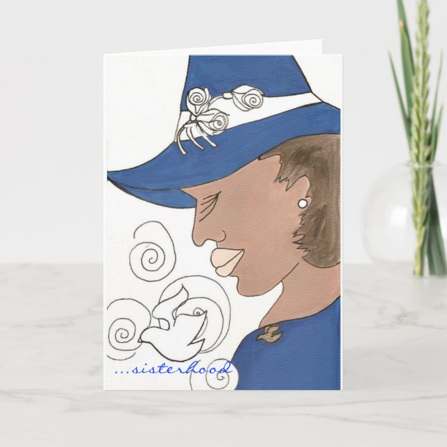 Cartão sisterhood zeta cards (Frente)