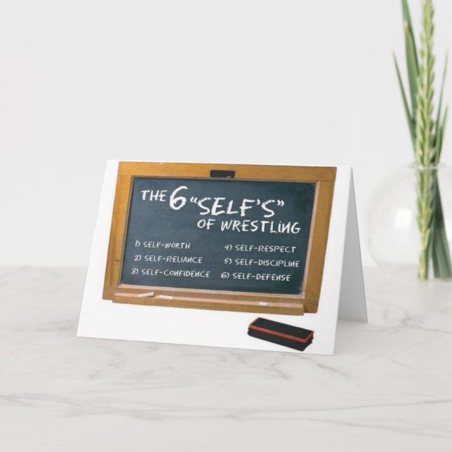 Cartão Six Principles of Wrestling (Frente)