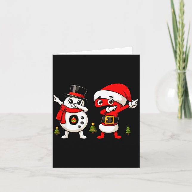 Cartão Six Seven Dabbing Cool Meme 67 Funny Dab Number  (Frente)