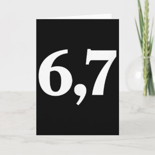 Cartão Six Seven Trending 67 Logo _2