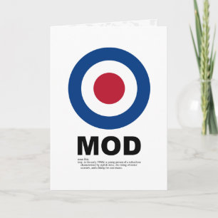 Cartão Sixties Mod Target Card