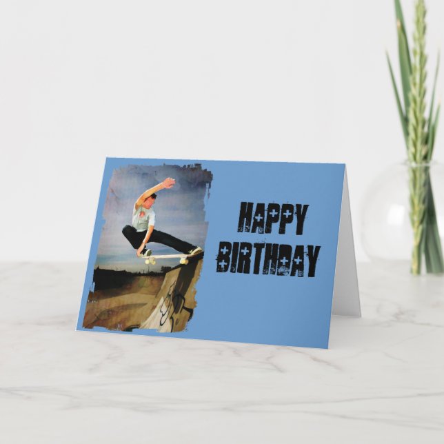 Cartão Skate na Parede (Frente)