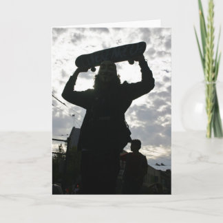 Cartão Skateboard King greeting card